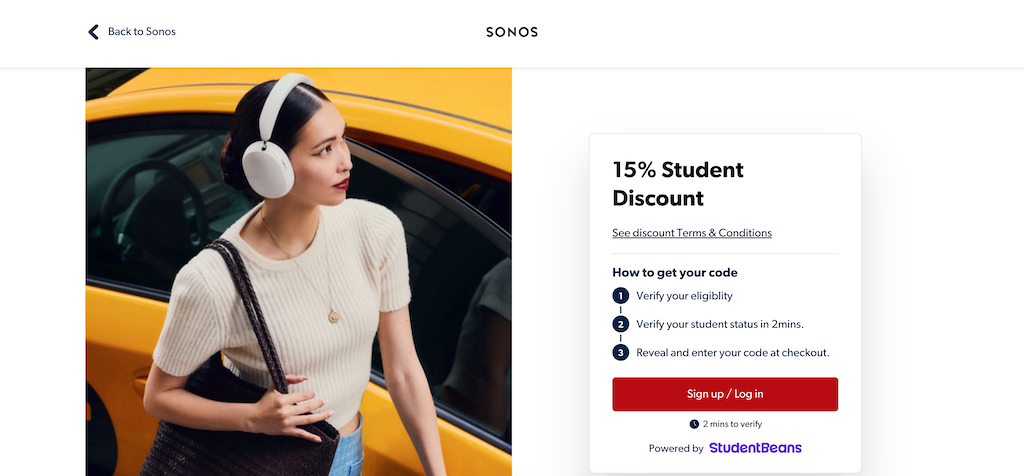 Sonos studentrabatt