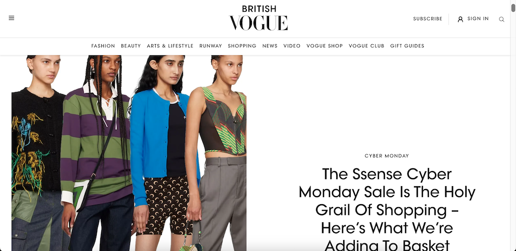 Ssense CyberMonday