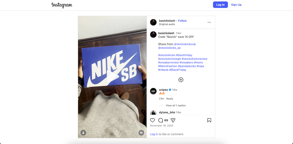 StockX Instagram-rabat