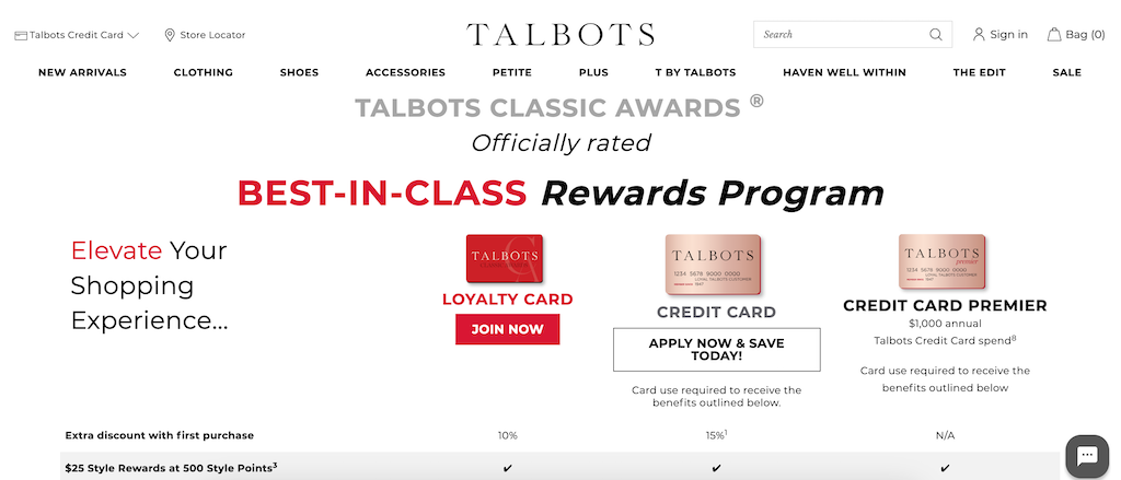 תוכנית נאמנות Talbots
