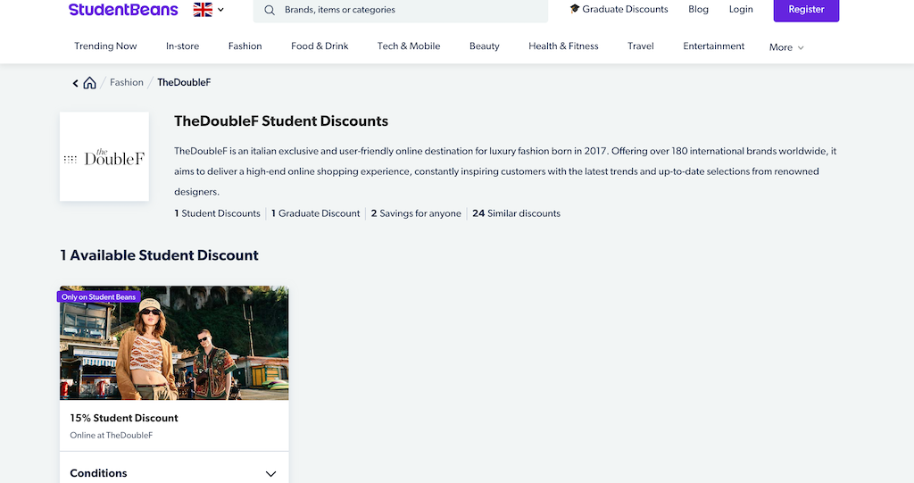 TheDoubleF StudentDiscount