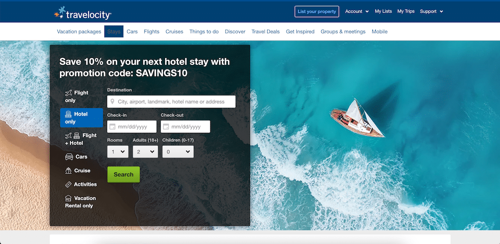 Travelocity coupon code