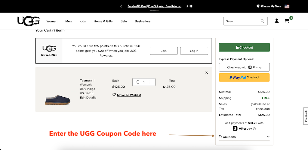 How to use a UGG Promotional Code