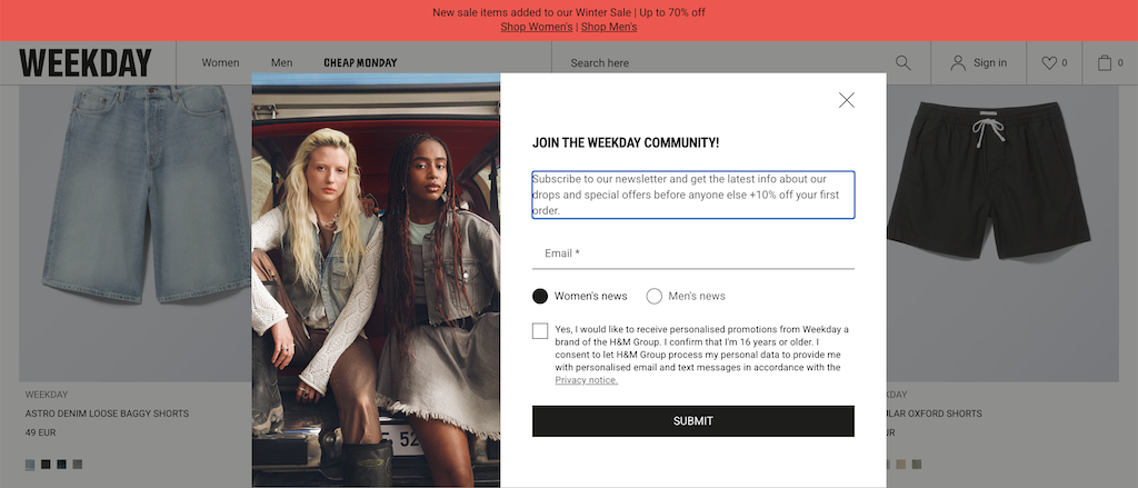 Savaitės diena NewCustomerDiscount